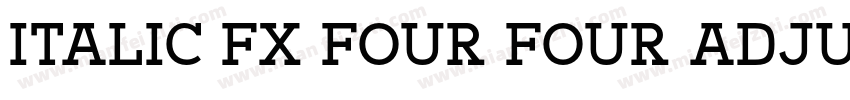 Italic FX four four adjust字体转换